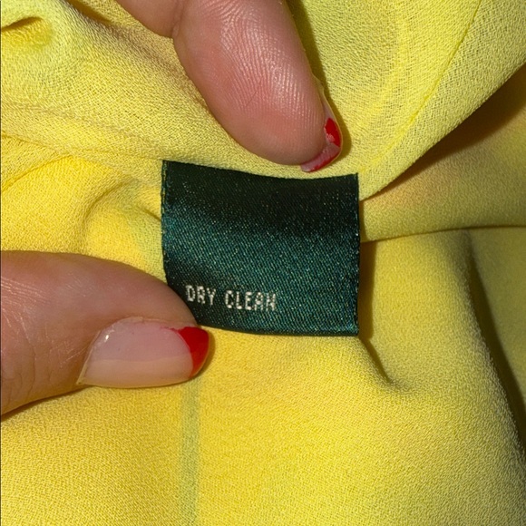 Vintage Lauren Ralph Lauren Floral Yellow Slip Dress 100% Silk Size 8 - Picture 11 of 11